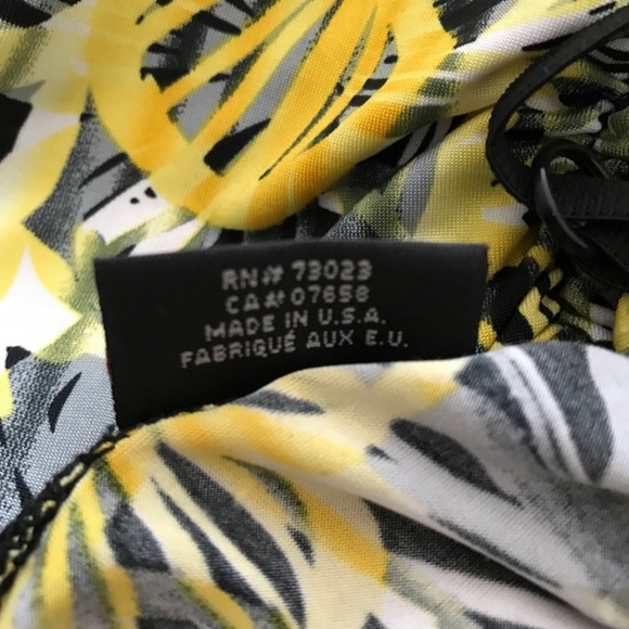 Rare Y2K Seduction Ruched Spaghetti Strap Top XS/S Fit Ruffle Hem Yellow Black - Picture 10 of 10